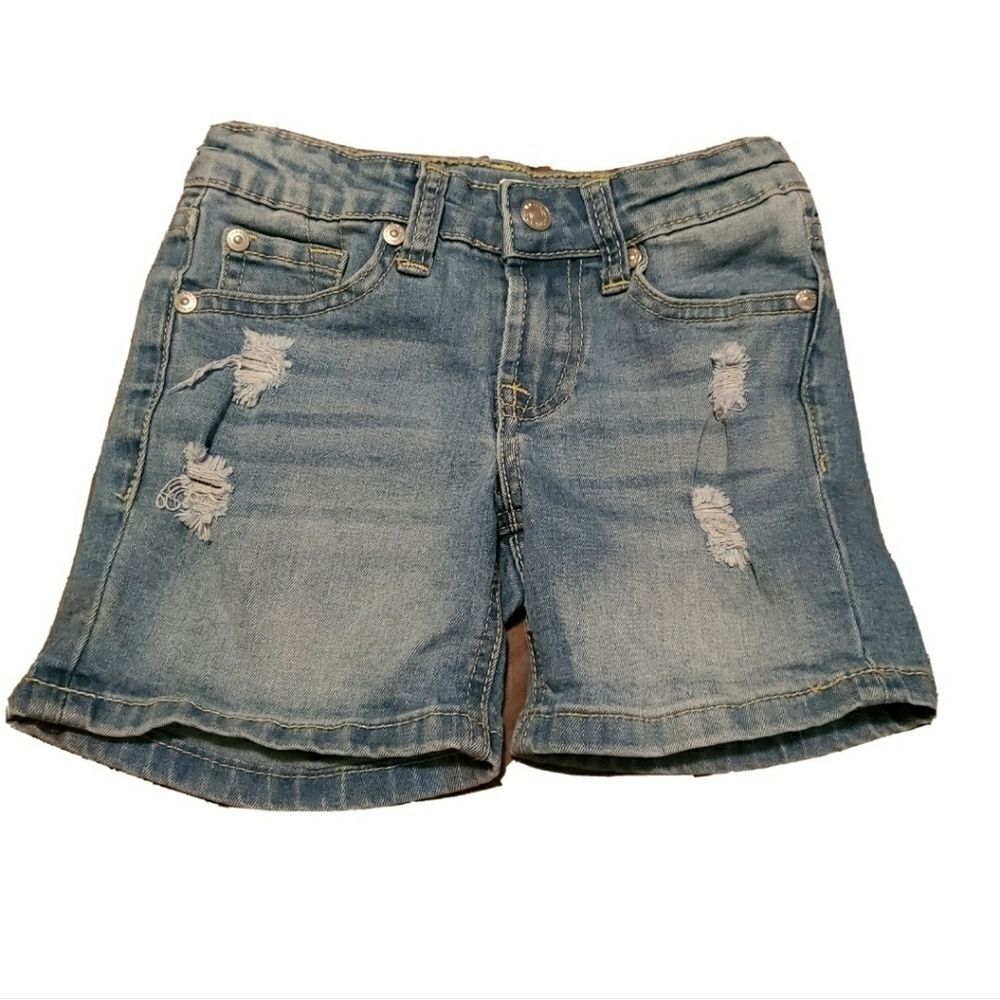 7 for all mankind Girl's Distressed Jean S…
